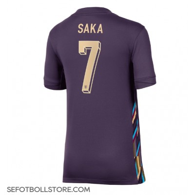 England Bukayo Saka #7 Replika Bortatröja Dam EM 2024 Kortärmad England Bukayo Saka #7 Replika Bortatröja Dam EM 2024 Kortärmad